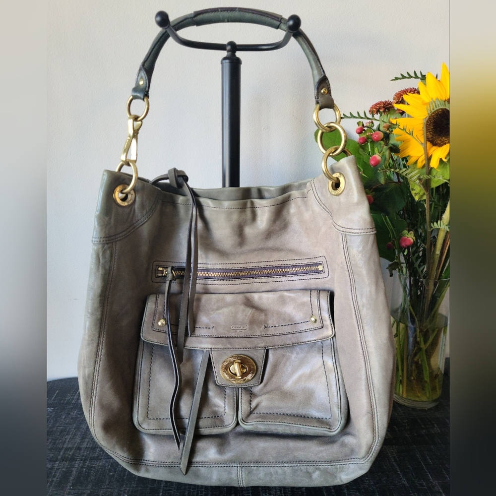 Coach Rare Stunning Vintage Lyndsey Hamptons Hobo Bag #12459